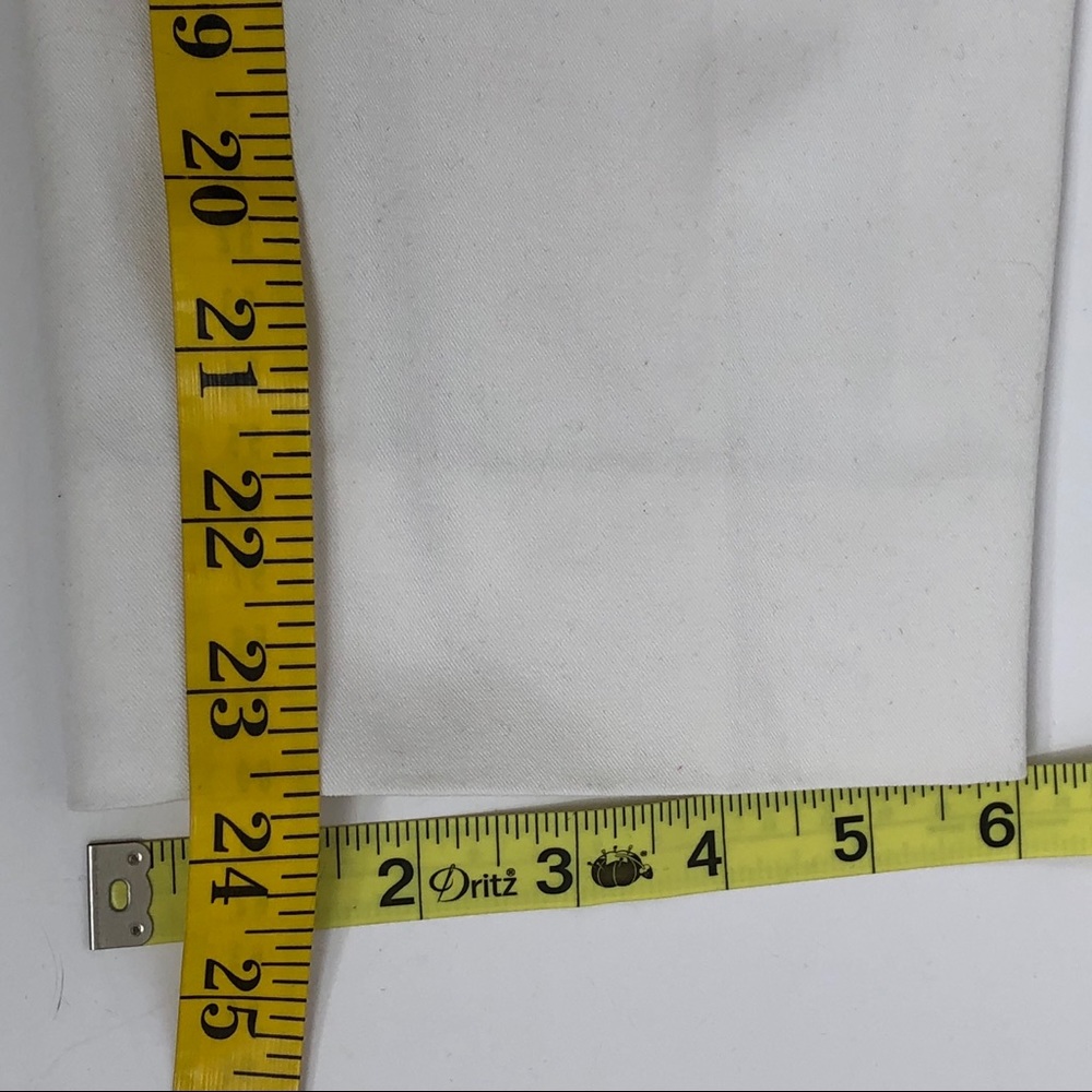 Elie Tahari White Cropped Straight Leg Pant 4 - Picture 8 of 8